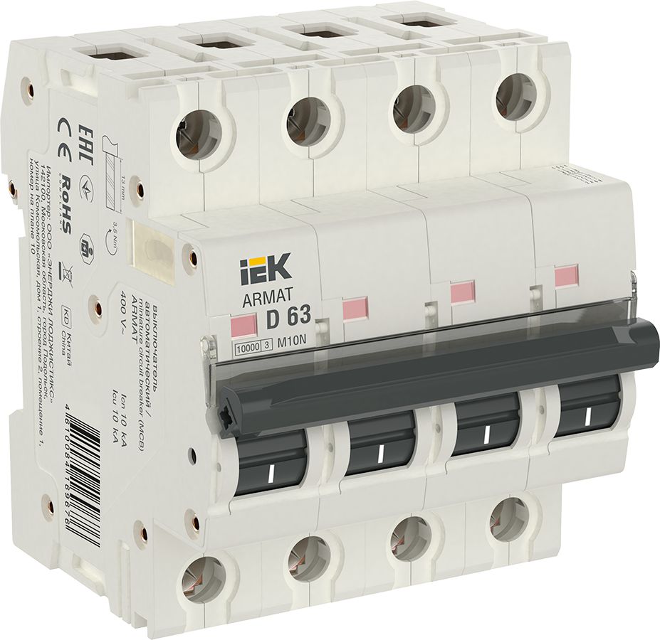 ARMAT Автоматический выключатель M10N 4P D 63А IEK (AR-M10N-4-D063)