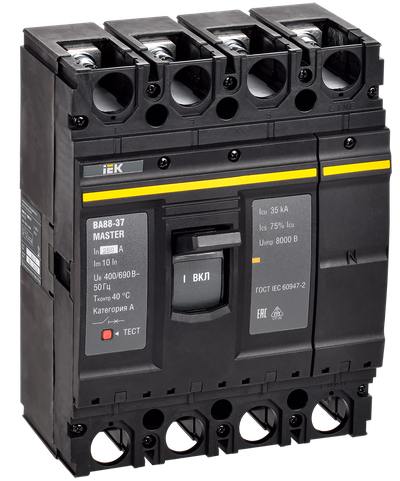 Выключатель автоматический ВА88-37 4P 250А 35кА MASTER IEK