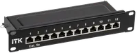 ITK 1U патч-панель кат.5E STP 12 портов 10" (Dual IDC)