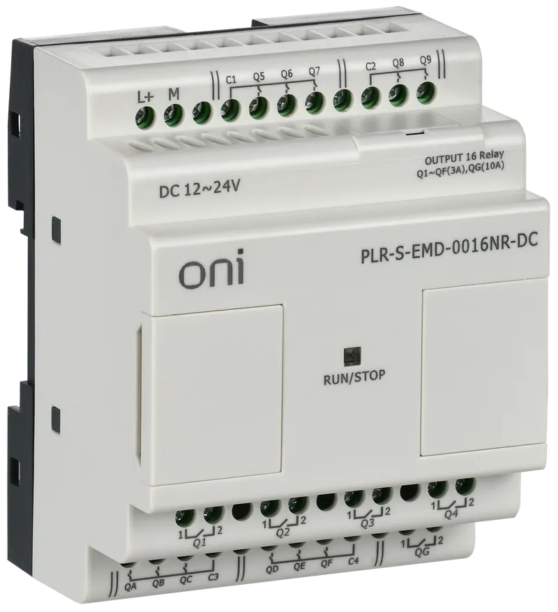 Логическое реле PLR-S ONI. Модуль расширения 16 каналами релейного вывода. Напряжение питания 12-24 В DC