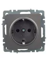 BRITE Socket with ground with shutters 16A PC14-1-0-BrS steel IEK1