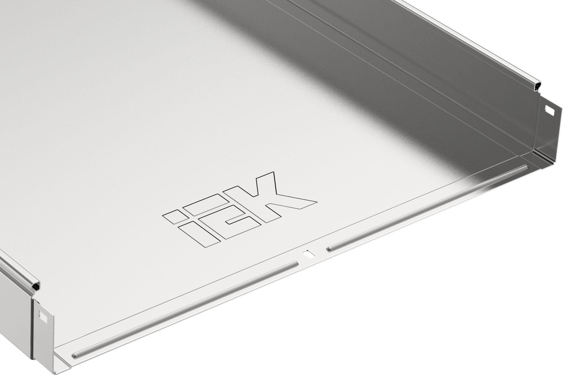 ESCA Лоток неперфорированный 50х500х3000 RAL 9016 IEK (CLNK10-050-500-3)