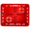 Коробка распаячная КМ41028 для полых стен безгалогенная (HF) 120х92х45мм с саморезами с крышкой и пластиковыми лапками IEK4
