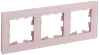 BRITE Frame 3-gang RU-3-2-Br glass pink matt IEK
