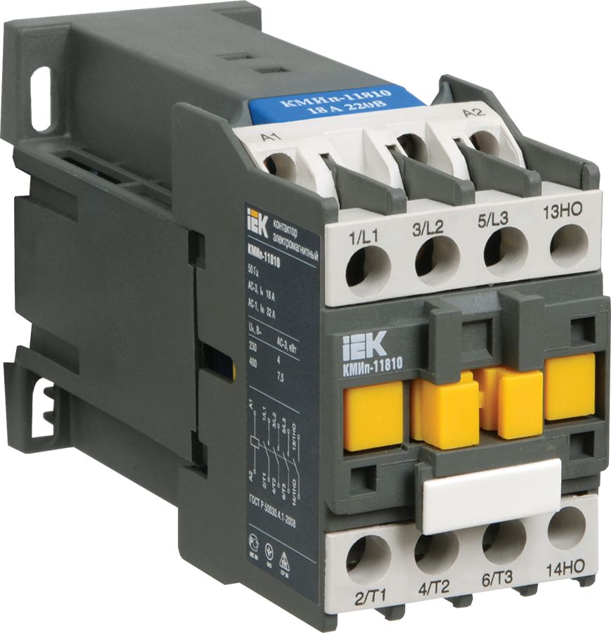 Контактор КМИп-10910 09А 110В/АС3 1NO IEK (KMD11-009-110-10)