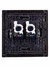 FORTE&PIANO Розетка компьютерная двойная RJ45 кат.6 FP134 черный IEK3