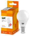 Лампа светодиодная G45 шар 7Вт 230В 3000К E14 IEK0
