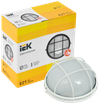 Светильник НПП1102 белый/круг с реш. 100Вт IP54 IEK2