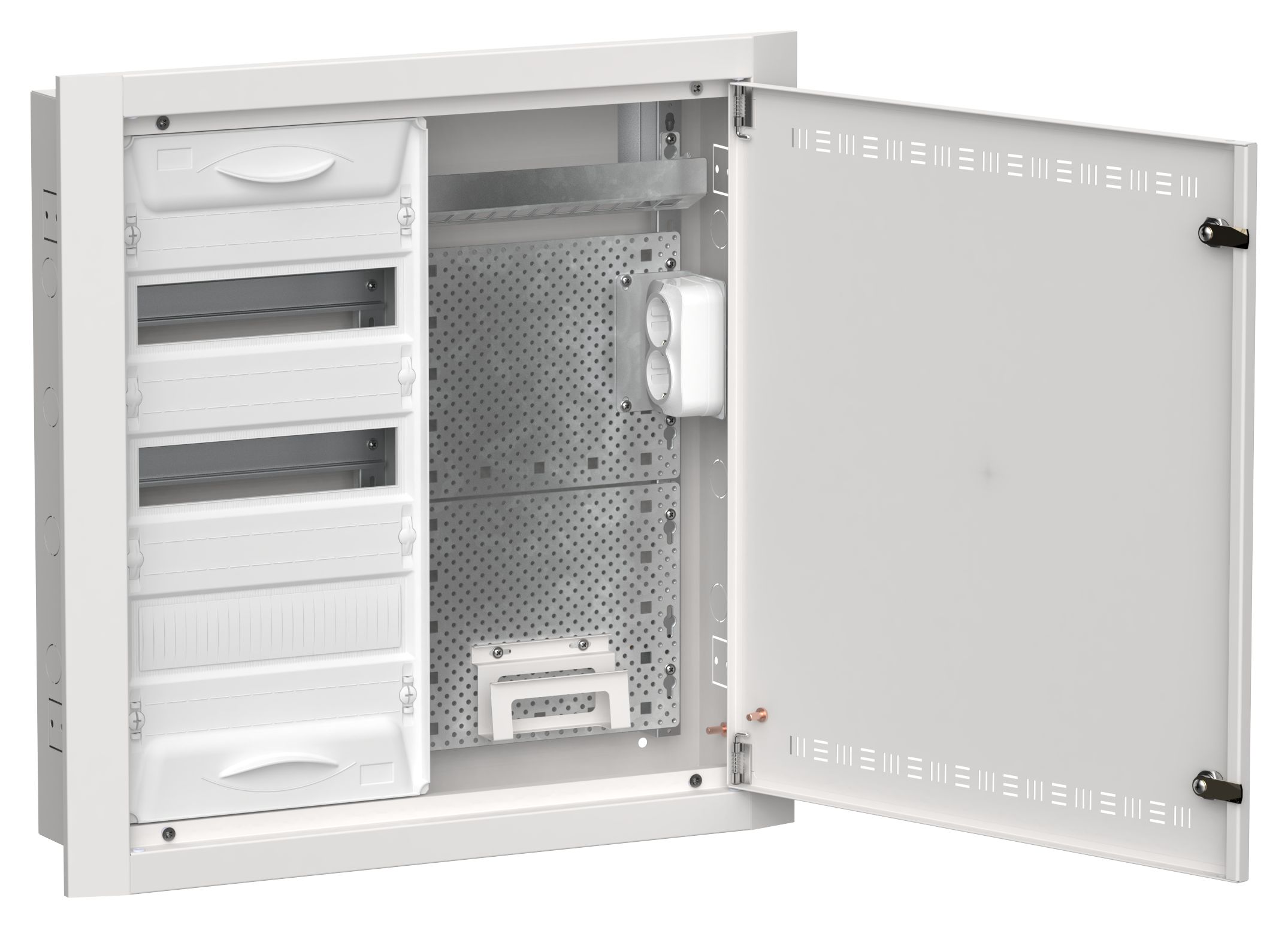 TITAN 5 Корпус комбинированный ЩРв-36 (2х36) 630х625х130мм IP30 белый IEK (TI5-51-V-2X036-30)
