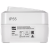 TORS Выключатель двухполюсный одноклавишный 10А IP55 TS311 белый IEK4