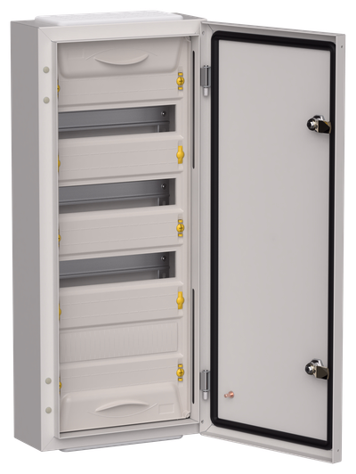 TITAN 5 Корпус металлический ЩРн-48 (1х48) 710х310х140мм IP54 серый (одна дверь) IEK
