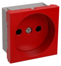RKS-20-22-P-K Receptacle with no grounding (2 modules) PRIMER red IEK