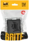 BRITE Computer socket RJ45 cat.6 RK11-BrCh black IEK1