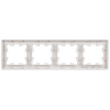 BRITE Рамка 4-местная РУ-4-БрБ белый IEK3