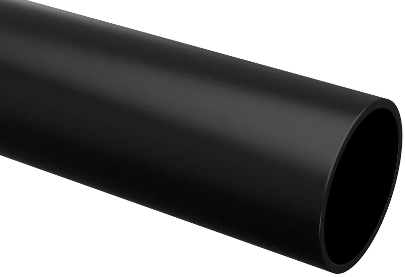 Труба гладкая жесткая ПВХ d=25мм черная 2м (50м/компл) IEK