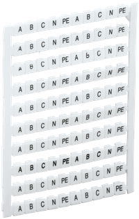 Маркеры для КВИ-4/16мм2 с символами "A, B, C, N, PE" IEK