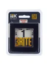 BRITE Frame 1-gang RU-1-1-BrCh metal black IEK6