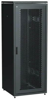 ITK LINEA N Шкаф сетевой 19" 42U 800х800мм перфорированная передняя дверь задняя металлическая черный