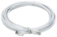 ITK Коммутационный шнур (патч-корд) кат.5E UTP LSZH 3м slim колпачок с язычком белый