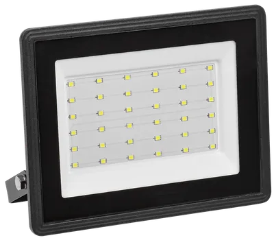 LED floodlight SDO 06-50 black IP65 6500K IEK