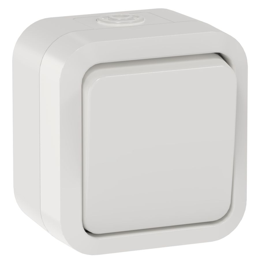 TORS Переключатель одноклавишный 10А IP55 TS301 белый IEK (TS-V10-0-10-55-K01)