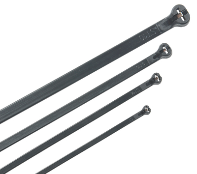 Хомут кабельный усиленный Хку 2,5х100мм со стальным замком черный (100шт) IEK