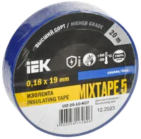 MIXTAPE 5 Electrical tape 0.18x19mm blue 20m IEK