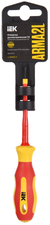 ARMA2L 5 Отвертка диэлектрическая SL2,5х75 Т2 IEK1