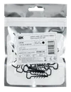 Nylon black flat cable clamp 5x10mm (25pcs/pack) IEK1
