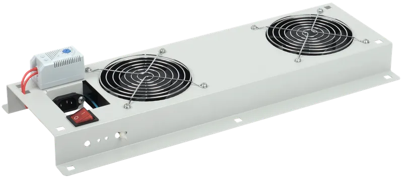 ITK Панель вентиляторная с выключателем и термостатом 2 вентилятора без ...