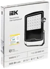 Прожектор светодиодный СДО 08-300 PRO 30град 5000К IP65 черный IEK1