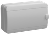 TEKFOR Корпус пластиковый КМПн-12 IP65 серая непрозрачная дверь IEK0