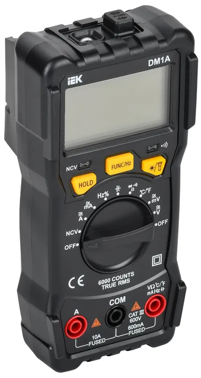 The ARMA2L 5 Series DM1A Digital Multimeter is a multi-function, high-accuracy multimeter with true RMS (True RMS) measurement. The multimeter has mechanical strength, and the body parts made of insulating material have the properties of heat resistance. 
 The measurement range is automatic.