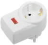 Power filter SF-01 1 socket 2P+PE 16A white IEK0