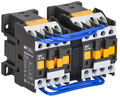 Контактор КМИ-10930 реверс 9А 400В/АС3 2NO IEK