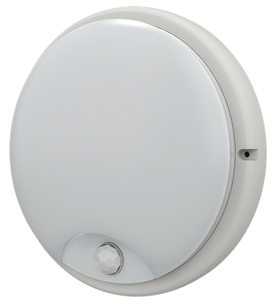 Светильник светодиодный ДПО 4100Д 12Вт 4000K IP54 круг белый с инфракрасным датчиком движения IEK