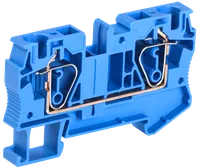 Клемма пружинная КПИ 2в-6 57А синяя IEK