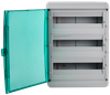 TEKFOR Корпус пластиковый КМПн-54 IP65 зеленая прозрачная дверь IEK3