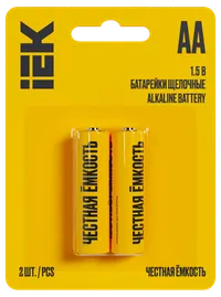 Alkaline battery LR06/AA (2pcs/blister) IEK