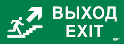 Этикетка самоклеящаяся 280х100мм "Выход/лестница вверх/фигура" IEK