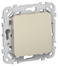 FLITE Выключатель 1-клавишный 2-полюсный 10А ВС6/21-1-2-ФлШ шампань IEK