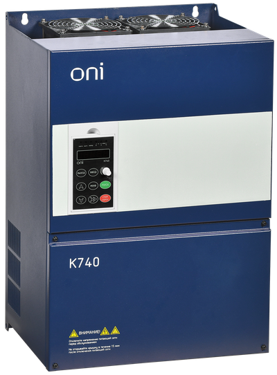 Преобразователь частоты K740 380В 3Ф 3,7-5,5кВт 9-13А встроенный тормоз Энкодер ONI