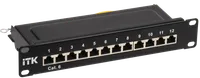 ITK 1U патч-панель кат.6 STP 12 портов 10" (Dual IDC)