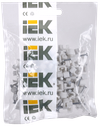 Скоба 6мм плоская пластиковая (100шт) IEK1