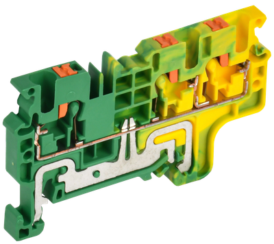 Terminal block CP-MC-PEN grounding 3 pins 2.5mm2 green-yellow IEK