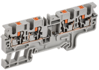 ARMAFIX Колодка клеммная CP4/4(E)D2 4х-проводная Push In с встроенным диодом IEK