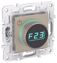 SKANDY Термостат электронный с индикацией SK-T01Sh шампань IEK