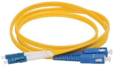 ITK Оптический коммутационный переходной шнур (патч-корд), для одномодового кабеля (SM), 9/125 (OS2), LC/UPC-SC/UPC, двойного исполнения (Duplex), LSZH, 1м