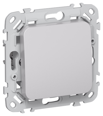 FLITE Выключатель 1-клавишный кнопочный 10А ВС11-2-0-ФлА алюминий IEK