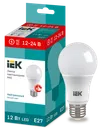 LED lamp A60 pear 12W 12-24V 4000K E27 IEK0